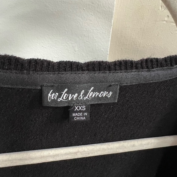 For Love & Lemons pointelle knit cropped cardigan - Picture 8 of 9